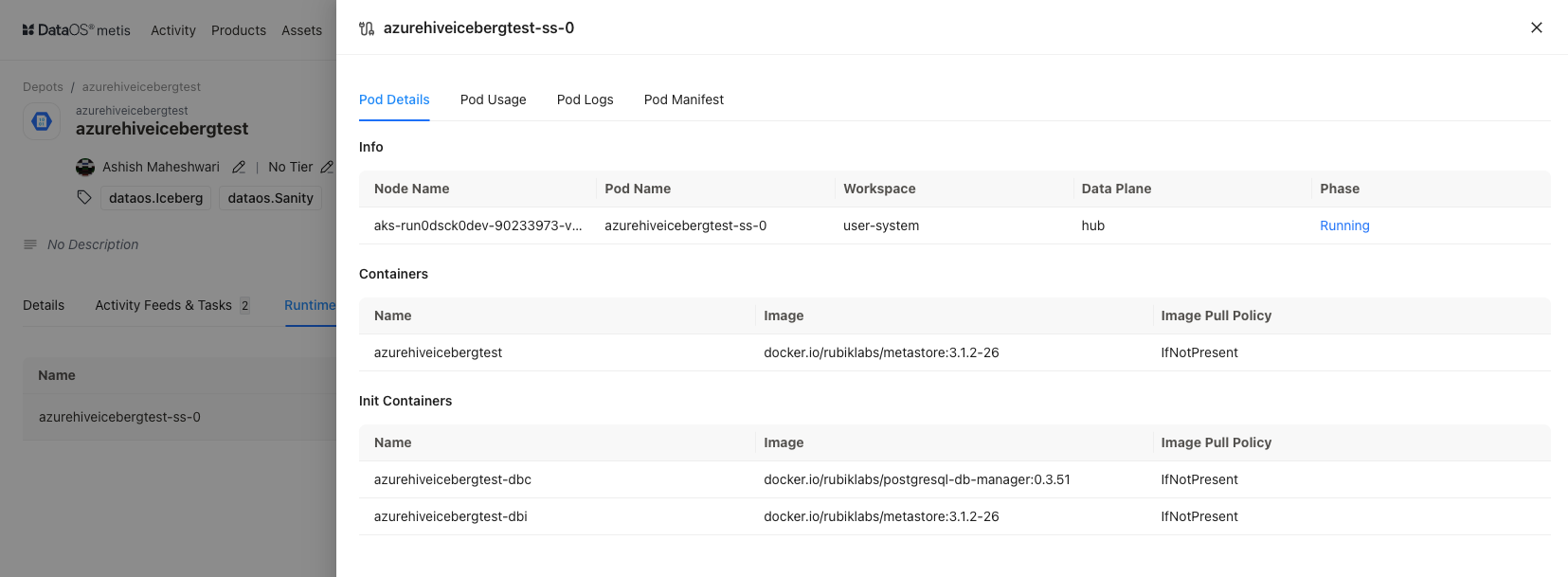 Runtime for file based and blob storage depots