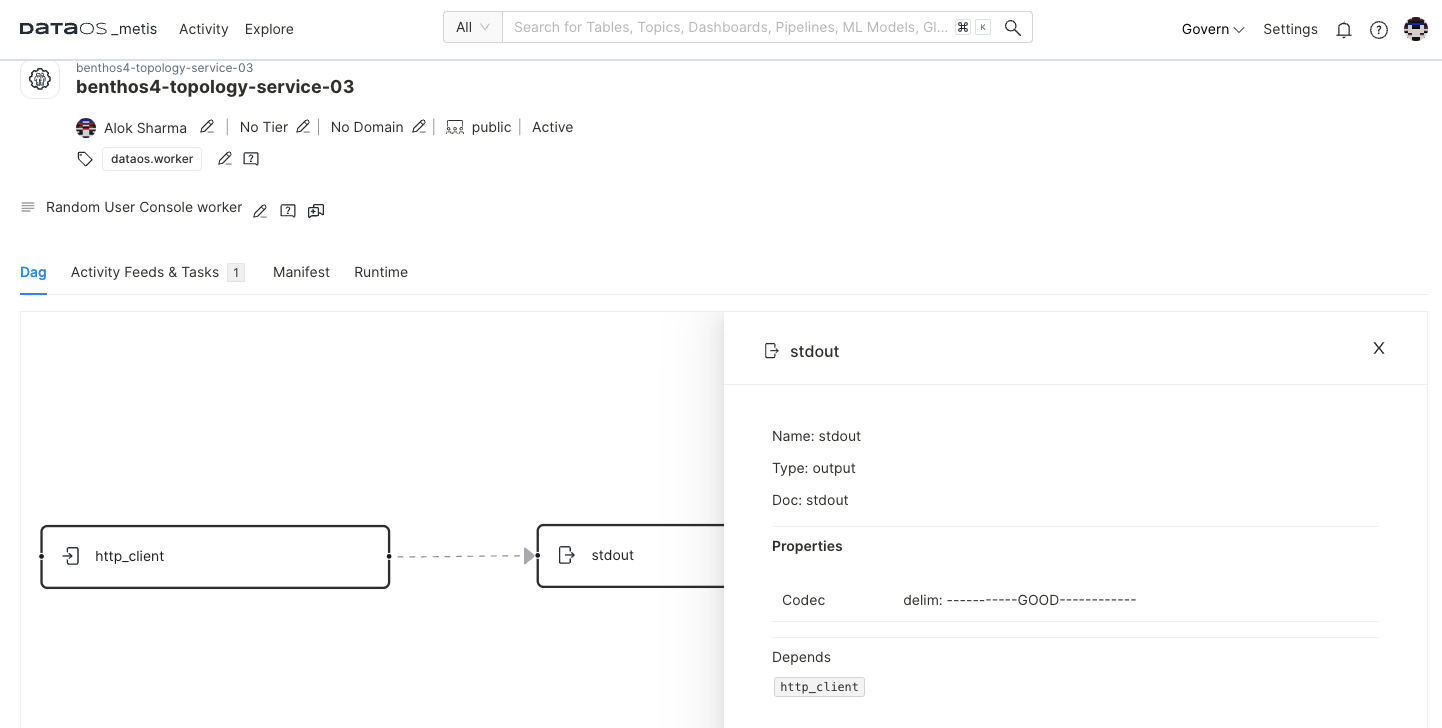 Output details