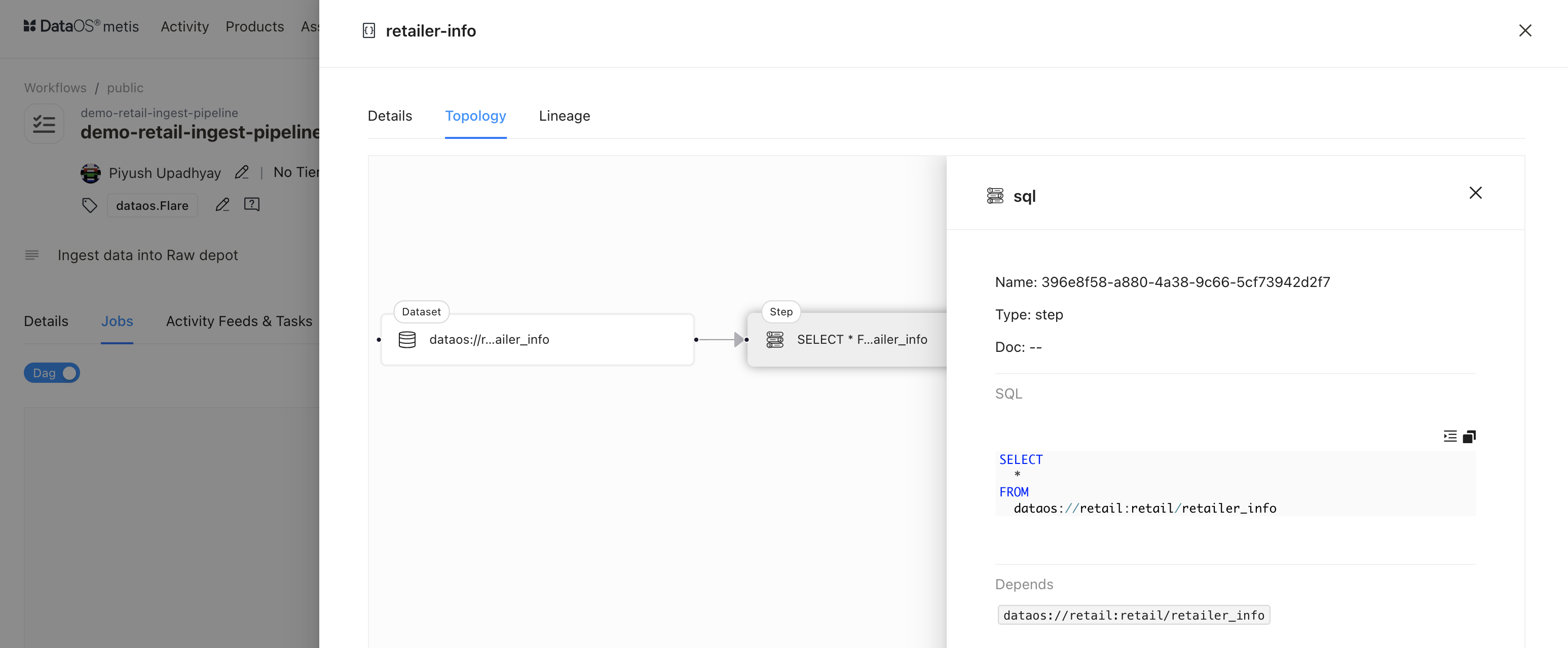 SQL statement