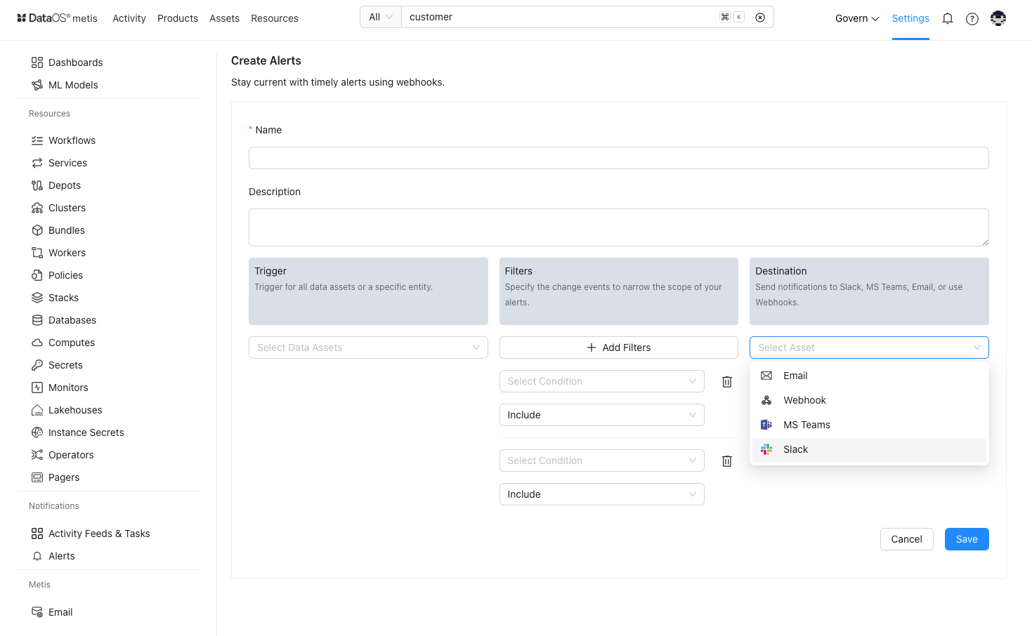 Configurations for mails