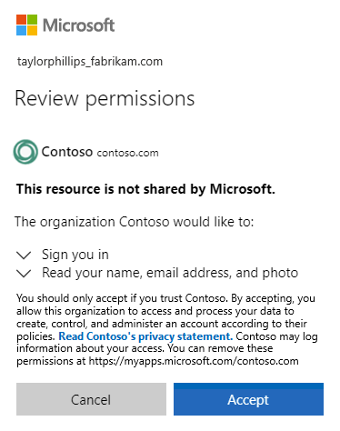 Consent Screen