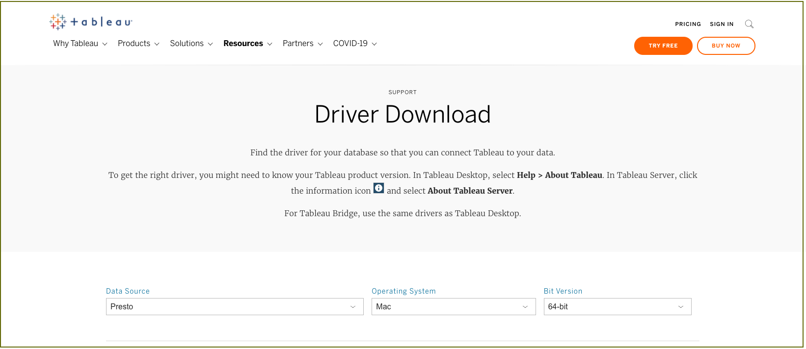 Driver download