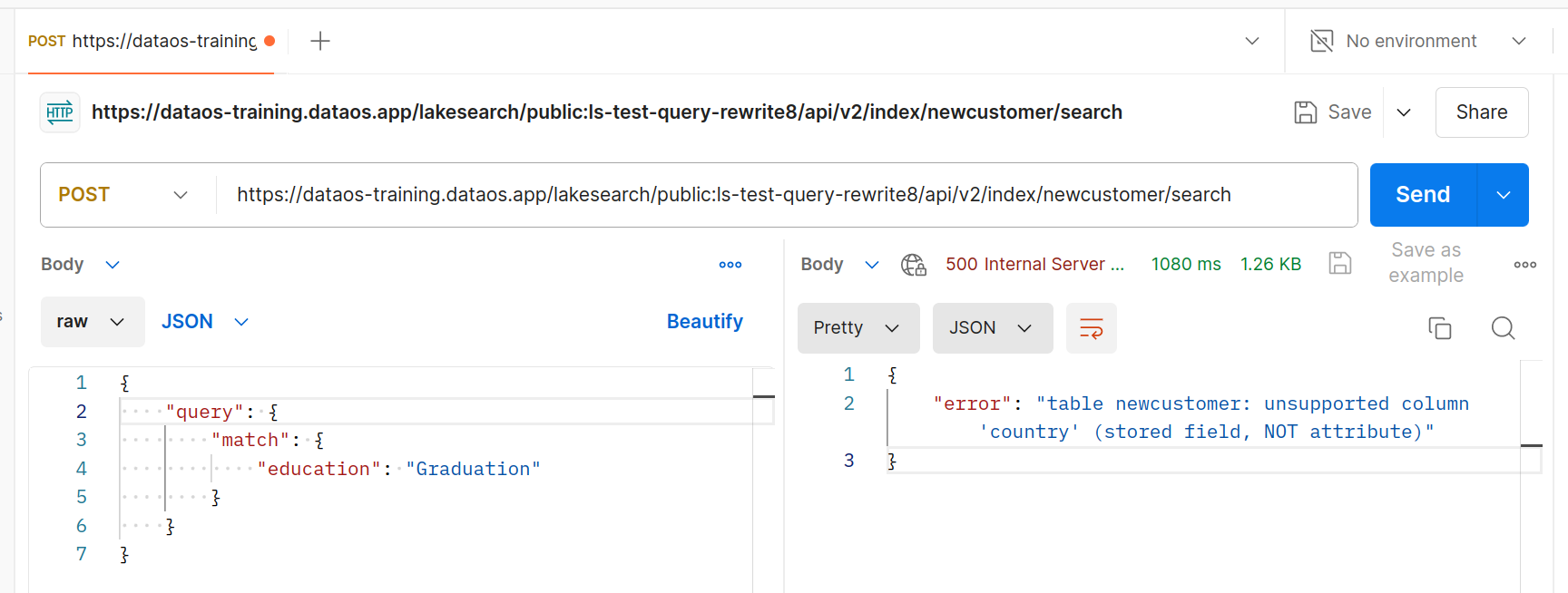 API endpoint