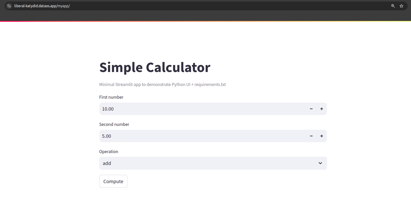 Web app